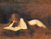 Jean-Jacques Henner Woman Reading oil painting picture wholesale